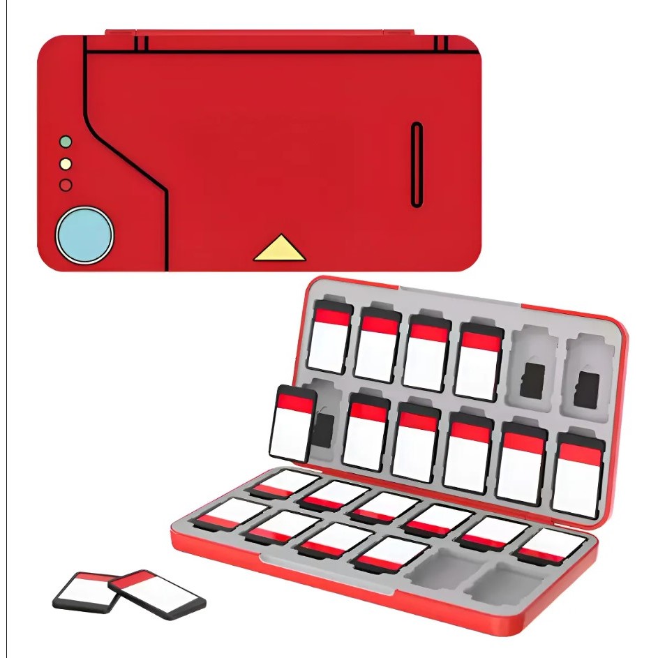 Case Magnético Jogos Nintendo Switch Pokémon 24 Cartuchos. Compatível com Cartuchos Ps Vita