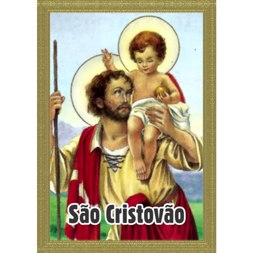 Santinho Oração São Cristóvão