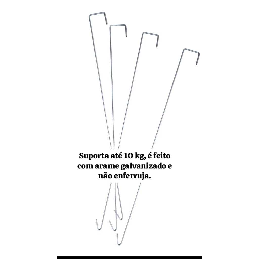 KIT 6 GANCHO DE PAREDE GAIOLA, CAIBRO — imagem 2 de 2