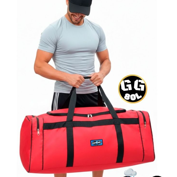 Bolsa De Viagem GabySport GG 80L Extra Grande Resistente Impermeável Reforçada Mala Sacola