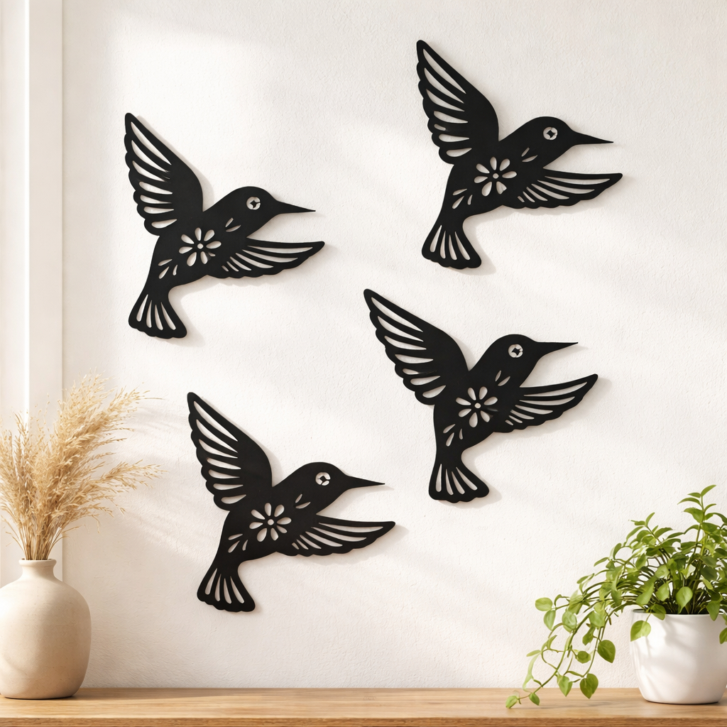 Decoração de Parede Beija-flores – Kits de 1 a 9 Unidades – Escolha na Variação