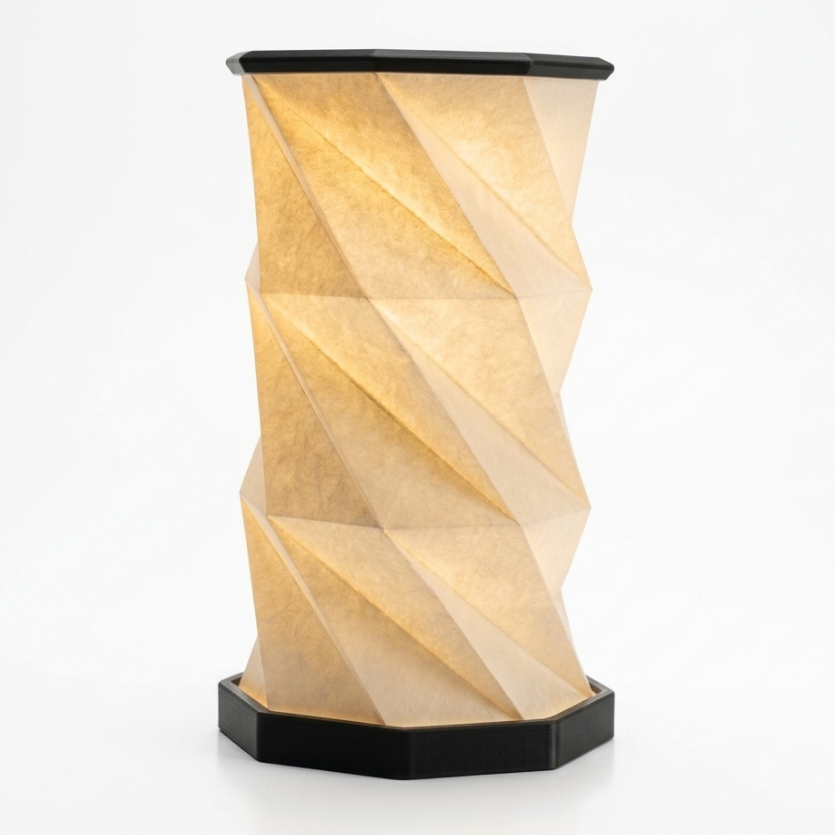 Luminária Decorativa Geométrica LED Moderna Abajur Design Minimalista Nova Digital