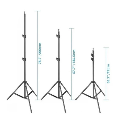 Tripé 1,5m para Ring Light Regulável Profissional | Suporte Universal para Gravação, Fotos e Lives | Fácil de Usar