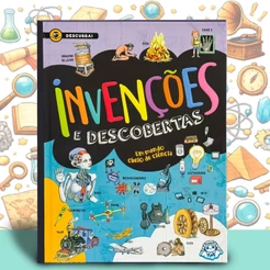 Livro Infantil Ciência Invenções e Descobertas Educativo Interativo Criança Aprender