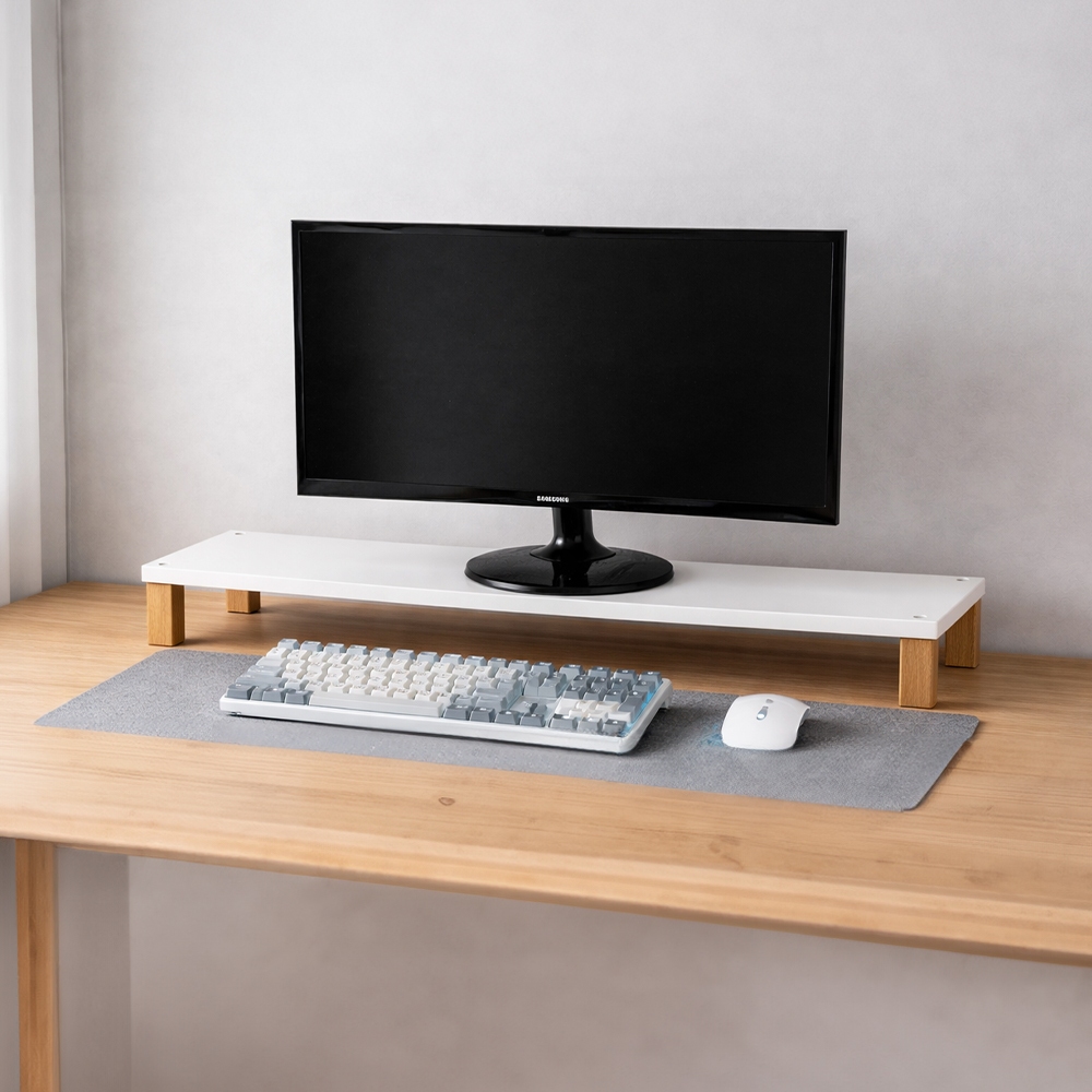 Suporte Para Monitor Evolukit Branco 72 cm x 26cm x 11,8cm