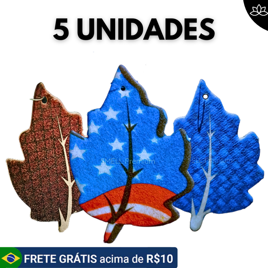Kit com 5 Unidades Aromatizantes Cheirinho de Carro e Ambiente | Aromatizante de Carro - SMELL Premium em Oferta na Shopee