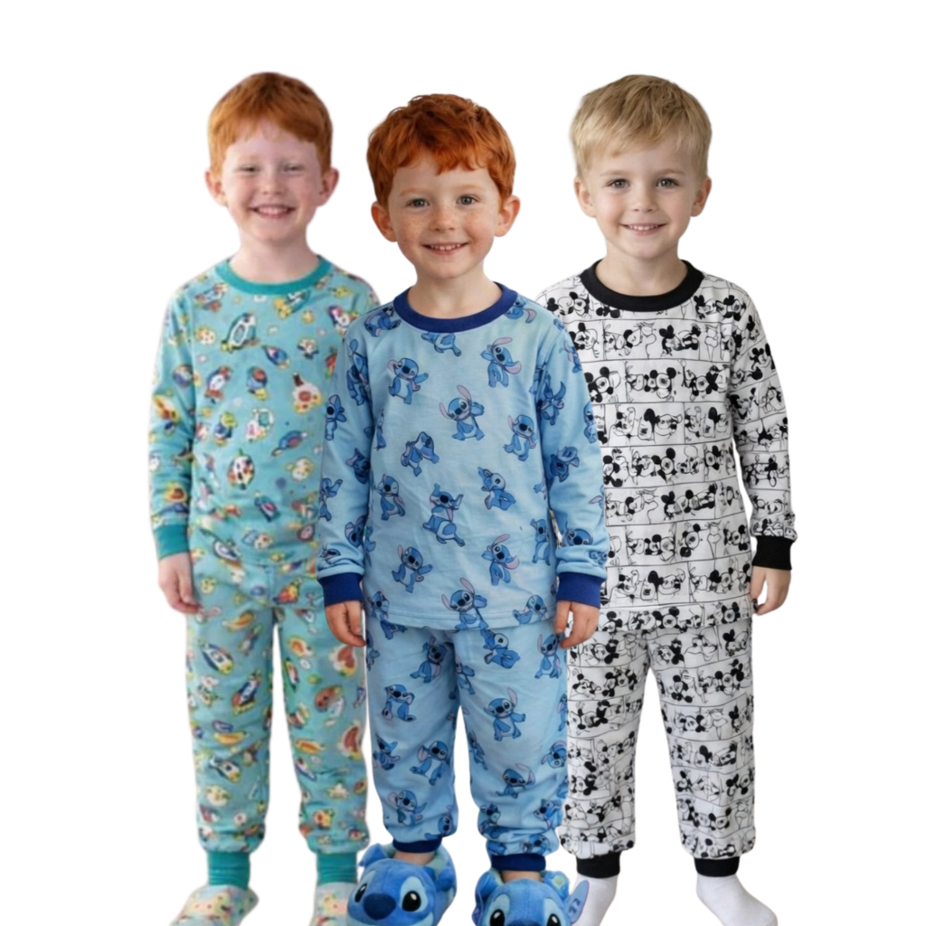 Kit 6 Peças Pijama Sortido Infantil Menina Menibno Inverno Roupa Infantil Masculina ou Feminina