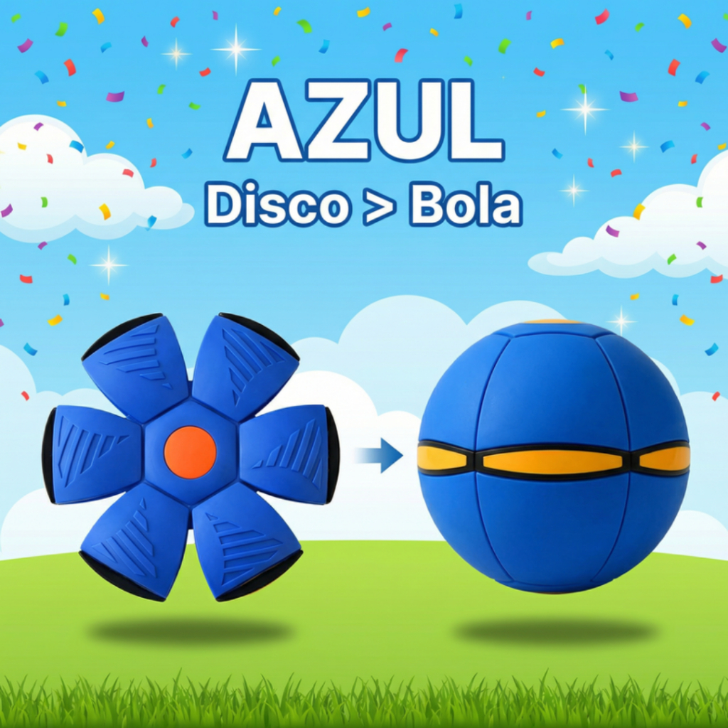 Bola Mágica 2 Em 1 Disco Voador Com Led Brinquedo Infantil Bola Maluca — imagem 2 de 2
