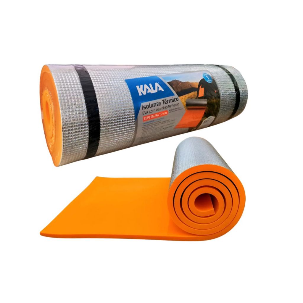 ISOLANTE TÉRMICO ALUMINIZADO CAMPING 180X50cm - KALA em Oferta na Shopee