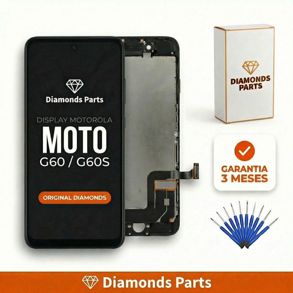 Tela Display Frontal MOTO G60/60S - DIAMONDS ORIGINAL