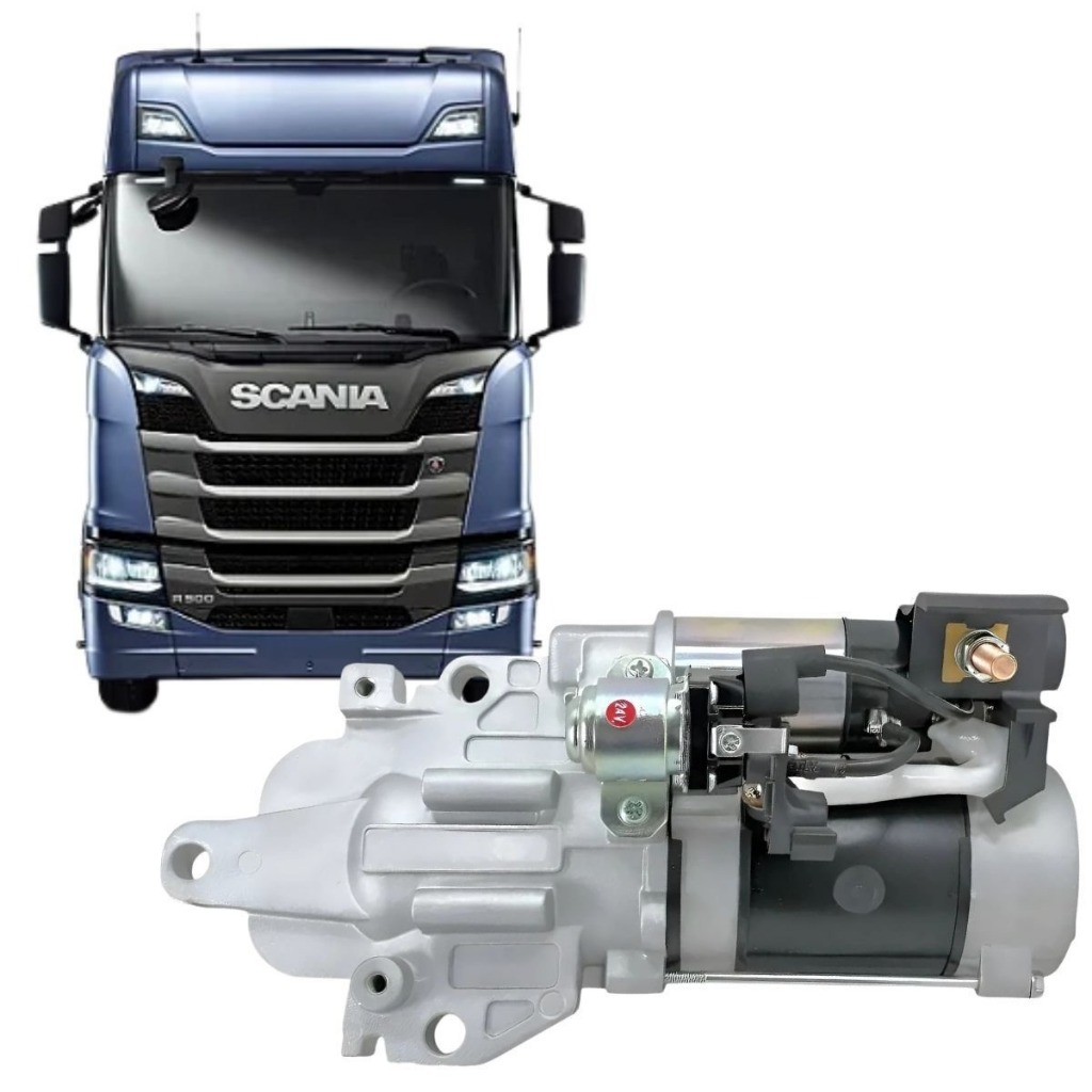 Motor De Partida Scania Super Ntg 2020 a 2025 24v 11 Dentes - Novo EURO