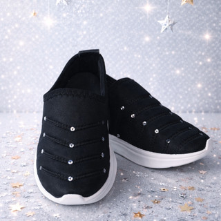 Tênis Infantil Feminino Brilho Lantejoula Confortável Macio Leve Criança Menina Sneaker  Casual Dia a Dia Sem Cadarço