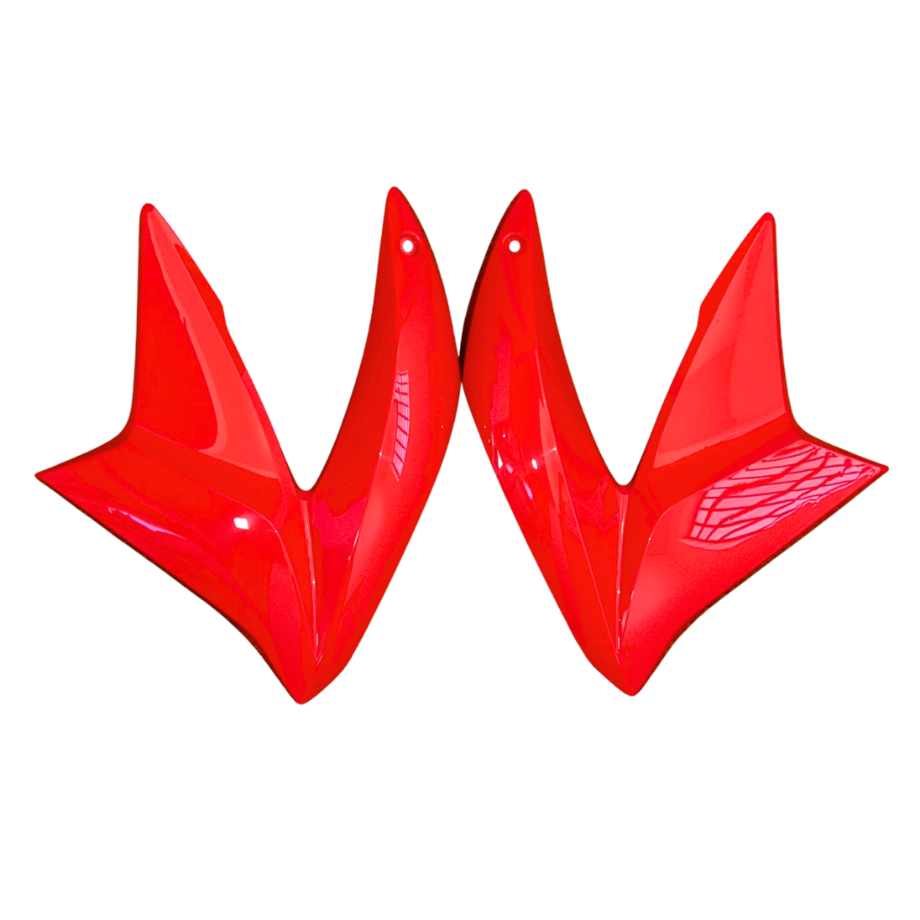 Aba de Tanque Par Nxr 150 Bros 2013/14 Vermelho Fighting Inj