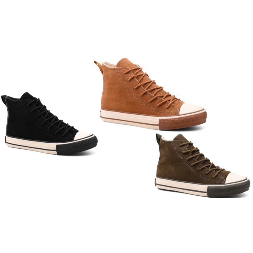 Tênis Star Cano Alto Médio All Camurça Suede Winter Unissex