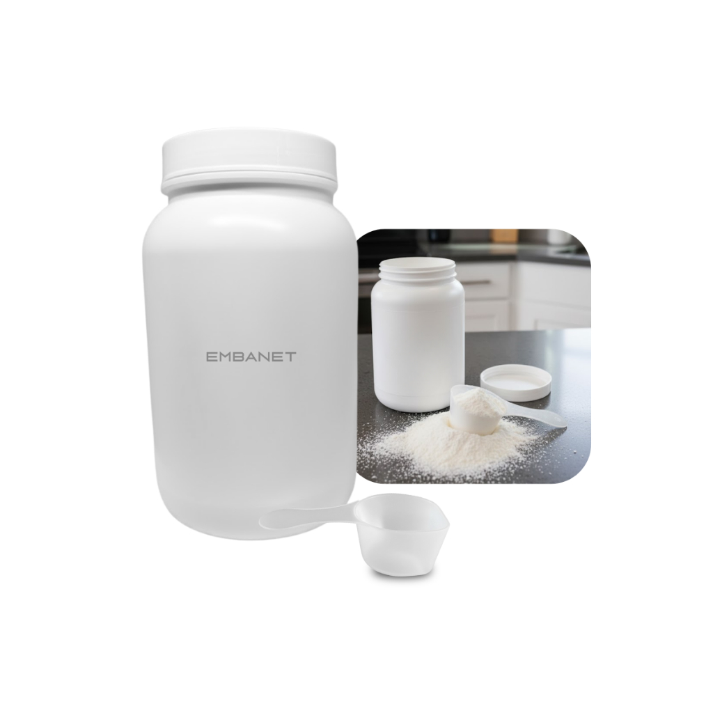 Pote + Scoop 50ml Para Whey Protein Suplemento 3.6 Litro 2un