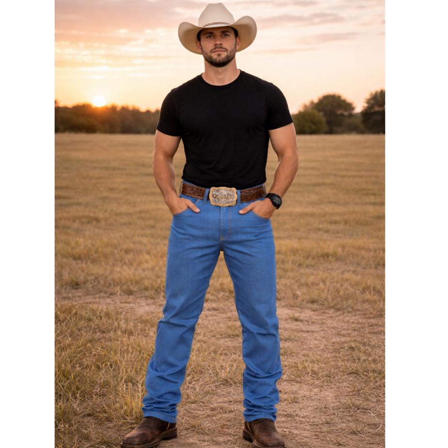 Calça Country Masculina Rodeio Com Elastano Premium Rodeio em Oferta na Shopee