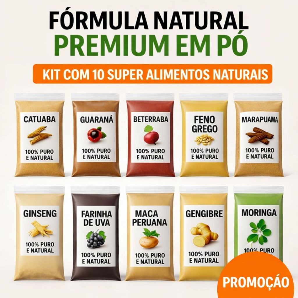 Fórmula Natural em pó - 10 Ingredientes Selecionados em Oferta na Shopee