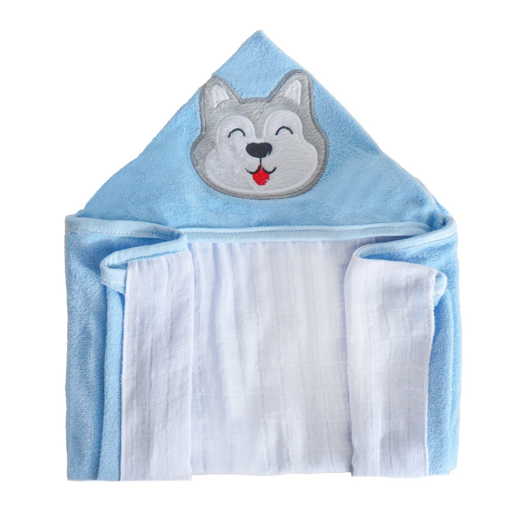 Toalha de Banho Bebê com Capuz + Forro Em Fralda 70x90cm Algodão – Bene Casa Infantil