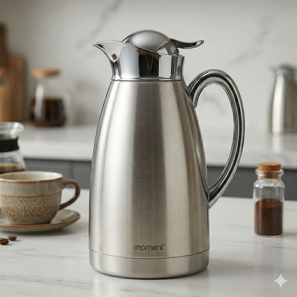 Garrafa Térmica de Café Chá Terere Aço Inox Bebida Quente ou Gelada Decoração Mesa Jantar Premium 1l ou 1,5l em Oferta na Shopee