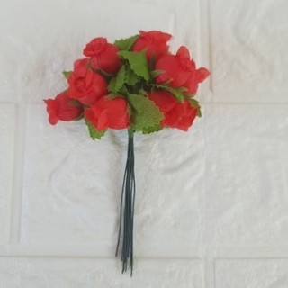 Mini Buquê de Rosinha Artificial -  Kit com 72 e 144 Unidades para Artesanato e Lembrancinhas