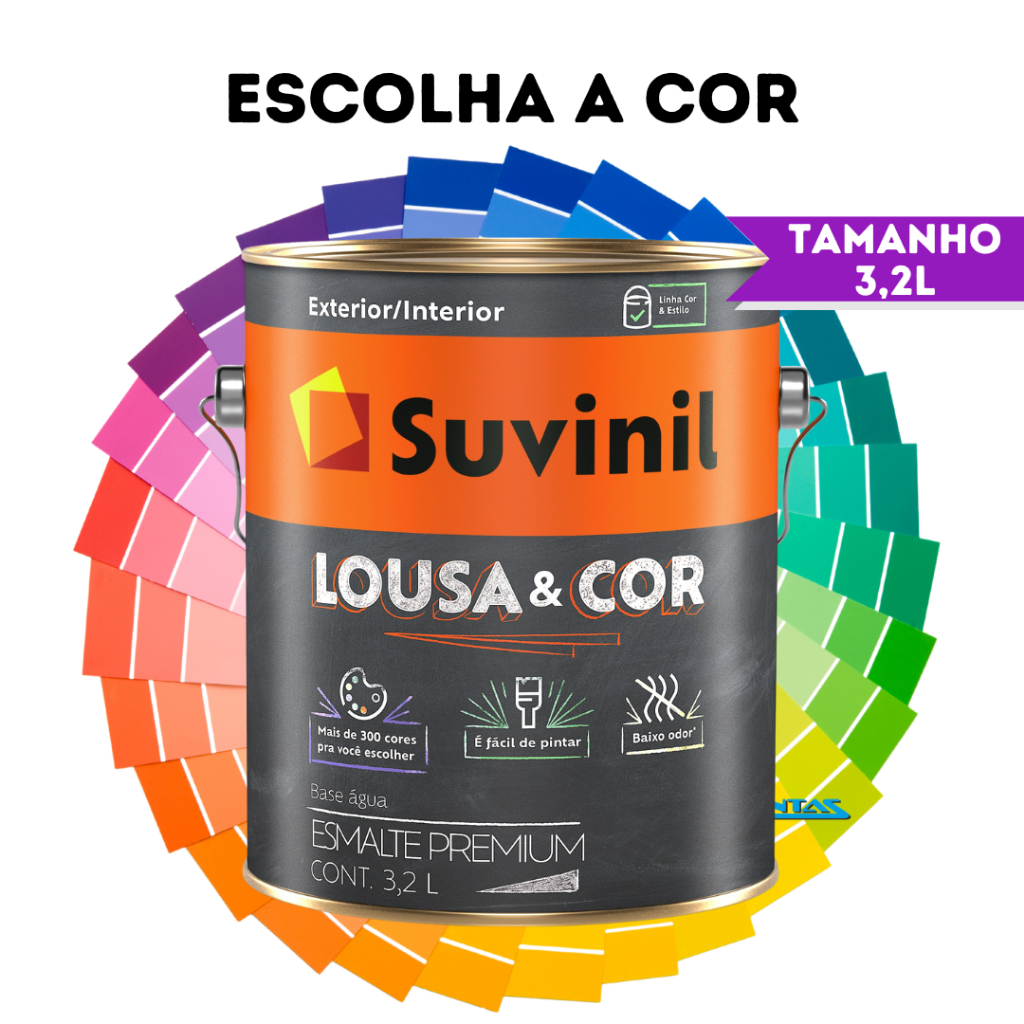 Tinta Lousa E Cor Parede Riscar Giz 3,2l Suvinil Escolha A Cor