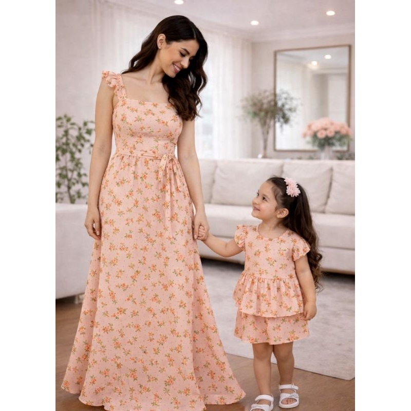 Conjunto Mãe e Filha Vestido Soltinho 5317161
