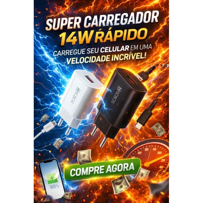 kit carregador de celular tipo carregador de parede .