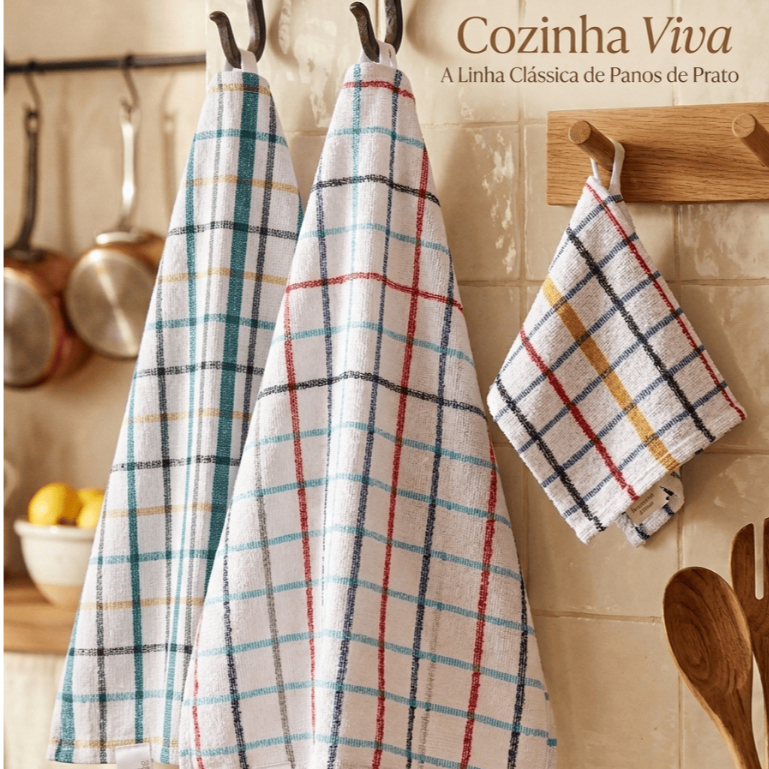 Detalhes do Kit Pano Cozinha Limpeza Gourmet Casa 15/5 Unidades Pia Copa Fogão