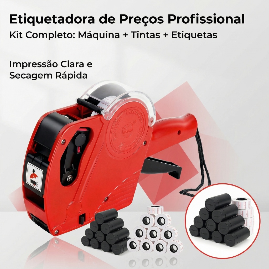 Mecolour Etiquetadora De Preços 8 Dígitos Portátil Manual + Refil + Etiquetas  Etiquetadora Manual em Oferta na Shopee