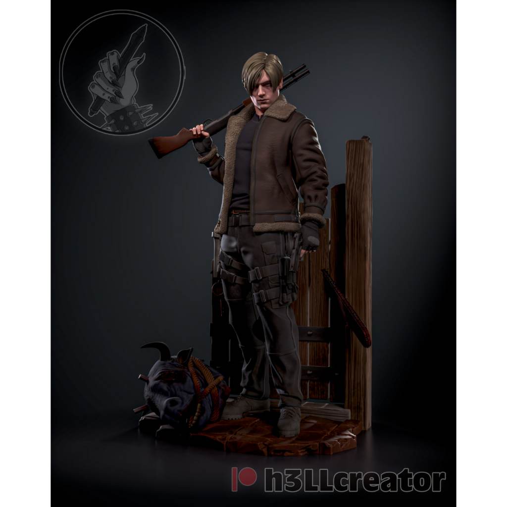 Figure Leon S. Kennedy – Impressão 3D de Alta Resolução (Sem Pintura)