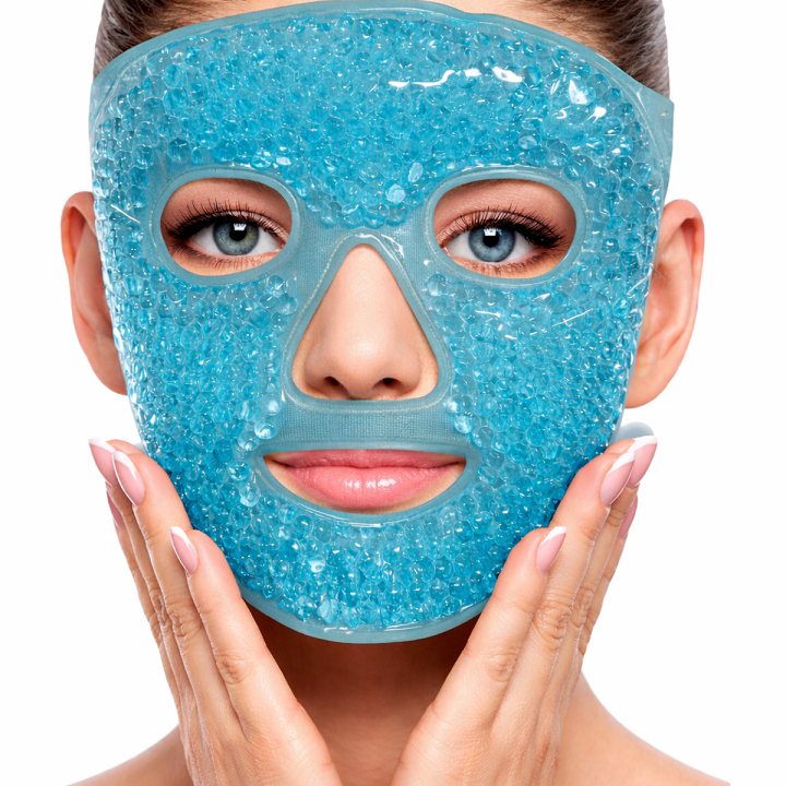 Máscara Facial Térmica Quente Frio Relaxante Alívio Enxaqueca
