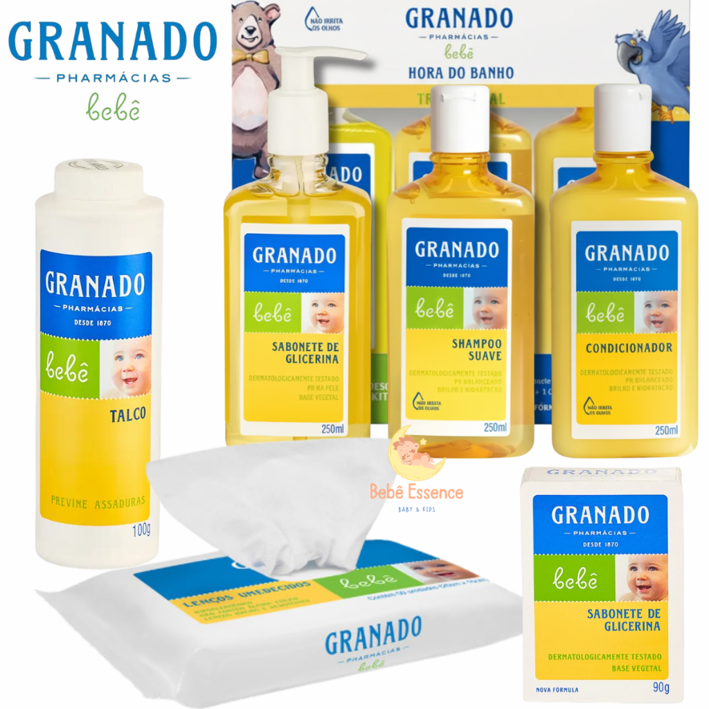 Kit Bebê Granado Hora Do Banho Higiene Infantil com 06 Itens Completo em Oferta na Shopee