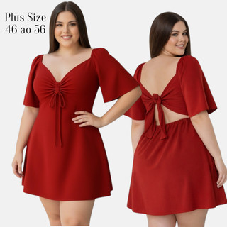 Vestido Plus Size Feminino Vestido Curto Plus Size Vistido Plus Size Vestidinho Feminino Soltinho Feminino Verão