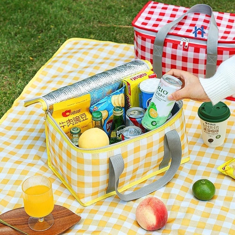 Bolsa Térmica Dobrável Isotérmica Conserva Alimentos Bebidas Gelo Lanche Praia Viagem Zíper