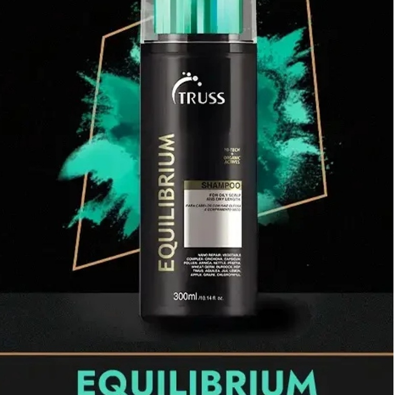 Shampoo Condicionador Truss Equilibrium Scalp 300ml Anticaspa Controle de Oleosidade e Limpa