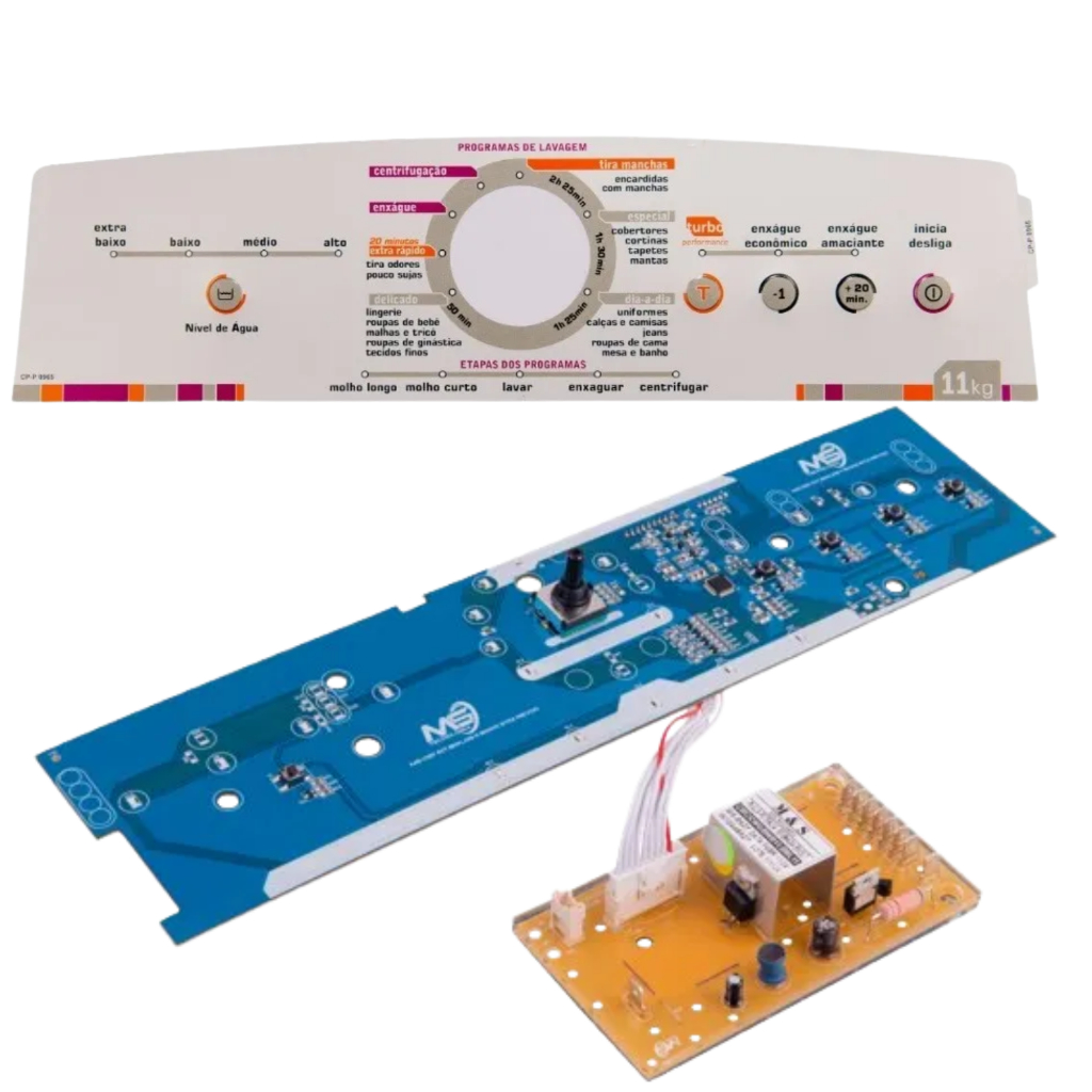 Placa Interface Lavadora compatível Bwl11a W10356413 326064442 W10301604 escolha variação