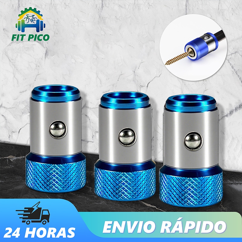 Kit 3 Anéis Bits Magnéticos para Parafusadeira 1/4" – Super Ímã Limitador de Profundidade