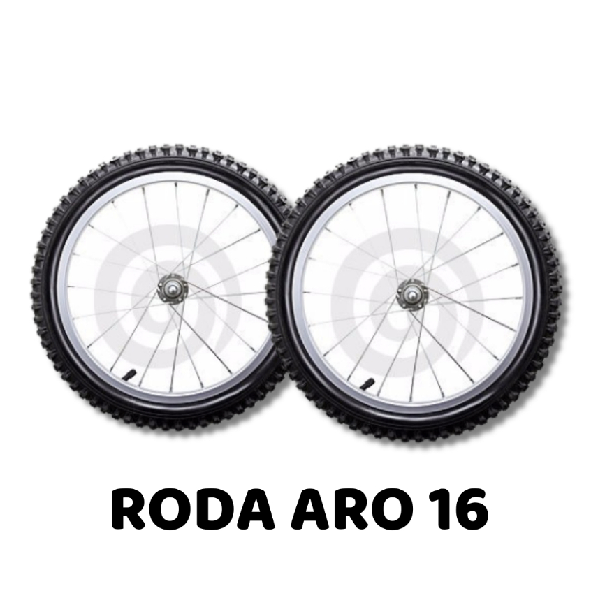 Roda Bicicleta Aro 16 Completa Infantil Pneu Câmara de Ar Aro catraca 16 dentes Bike Mirim