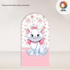 Capa de Painel Vertical Gatinha Marie Retangular C/ Overlock e Romano C/ Elástico Tam Diversos