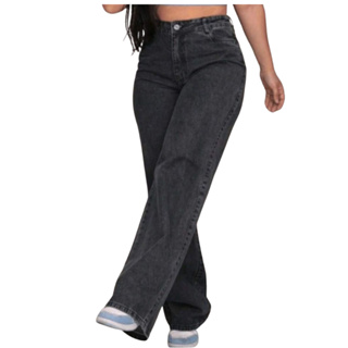 Calça pantalona wide leg infantil menina estampada com desenho em Oferta na Shopee