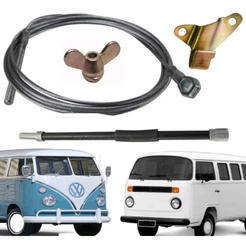 Kit Cabo + Flexivel + Suporte + Porca Embreagem Kombi Ate 96