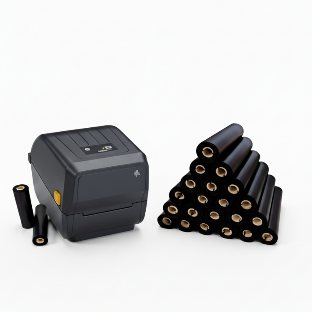 12un Ribbon Cera Easy Wax Caixa 110x360mts Preto Impressora