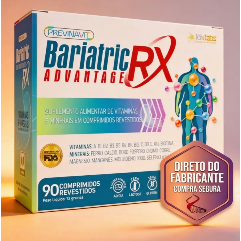 Bariatric Rx IDN LABS 90 Comp Suplemento Pós Bariátric Original