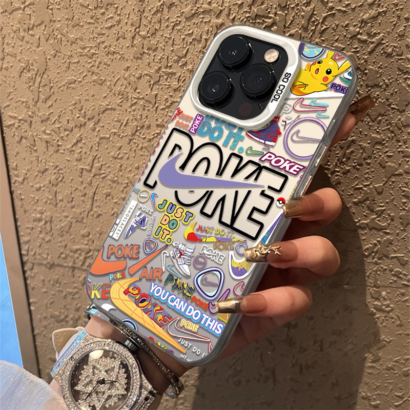 Anti-impacto Rígida Capinha capa Anime Pokemon Pikachu para iPhone 11 12 13 14 15 16 17 Pro Max/Air/Plus/Mini/E