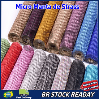✅[BR Seller]Micro Manta de Strass 20x40 Metros Termocolante Cores Diversas 100% Vidro 20 Cores em Oferta na Shopee
