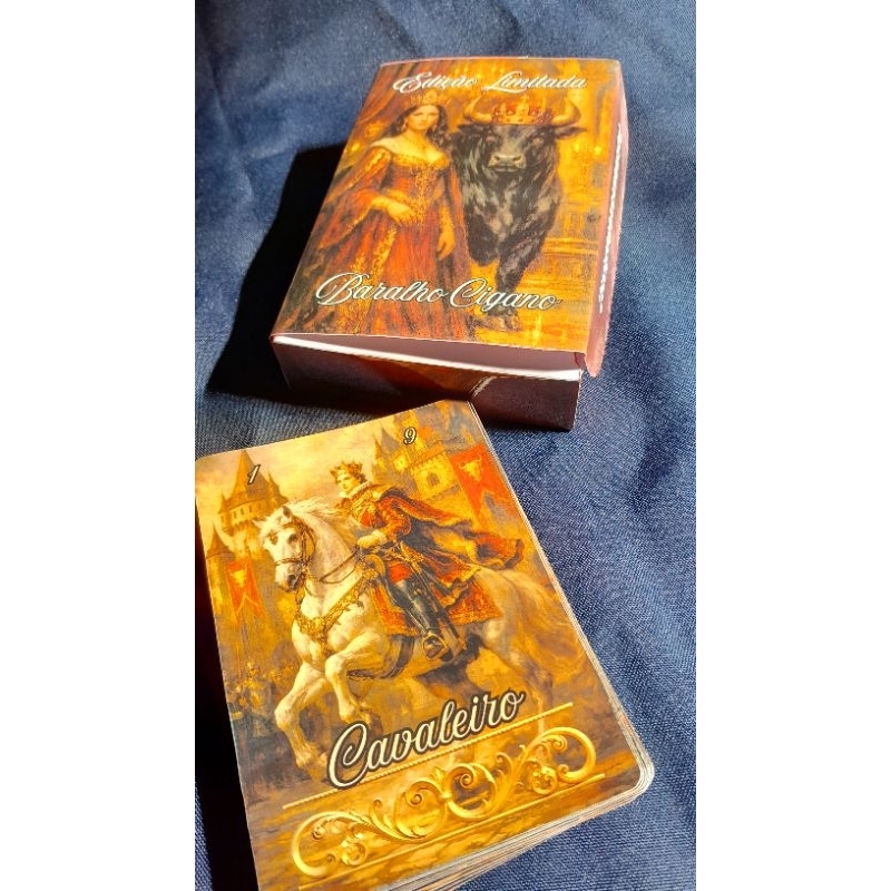 Baralho Cigano Realeza | 36 Cartas | 12 × 8,5 cm | Laminação Brilhosa | Artesanal