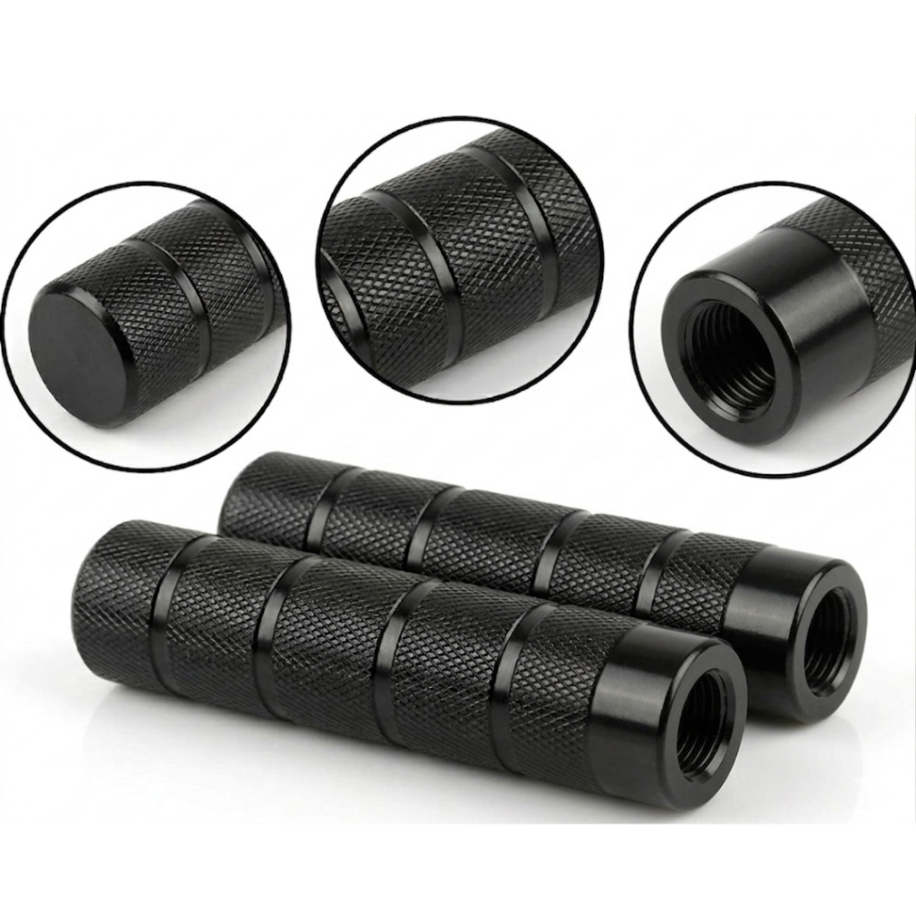 Pedaleira Apoio De Pé Pedana Trolhinha Aço Para Bicicleta Eixo