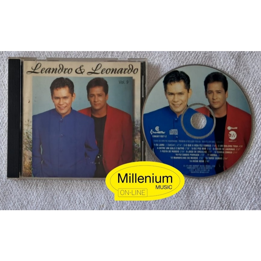 CD Leandro & Leonardo  Eu Juro Volume  9 -  1995 Original Gravadora Colecionador Ótimo Estado