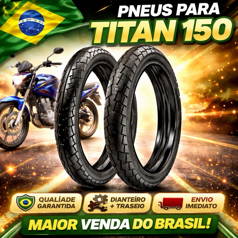 PNEU CG 125 TITAN 150 FAN 160 YBR HONDA YAMAHA 90/90-18 E 2.75-18 PNEU CG 125 TITAN 150 FAN 160 YBR HONDA YAMAHA 90/90-18 E 2.75-18