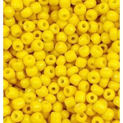 Miçanga de Vidro Leitosa e Cristal 50g, 6/0 4mm , Miçangão pacote c/ 200 unidades